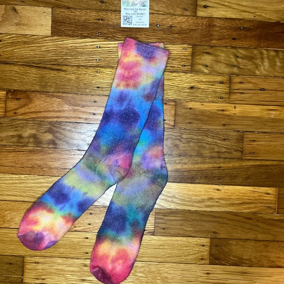 CraaazE Buzz Clothing: custom tie-dye 1 of 1 CraaazE Wavy Socks - Picture 3 of 5